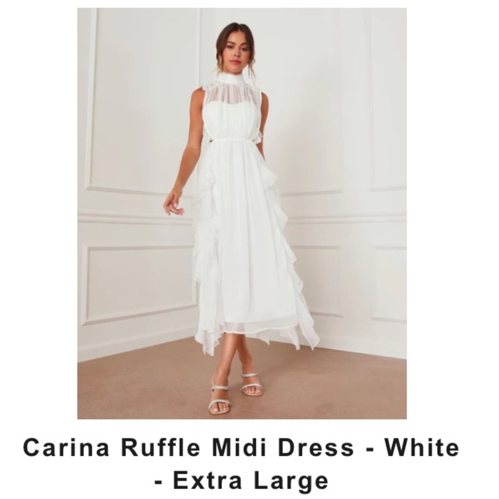 Vici Carina ruffle midi. New. Missed return window.